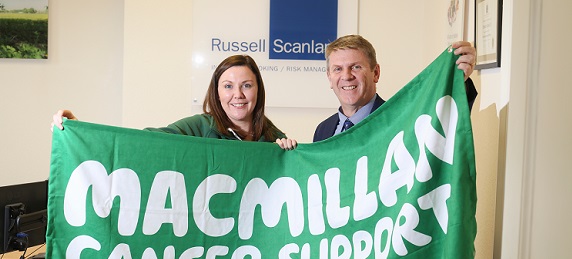 Macmillan charity chosen by russell scanlan brokers